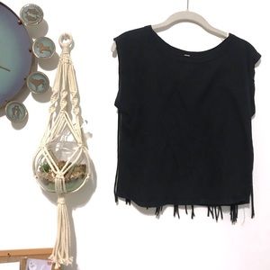 Fringe Back Tee